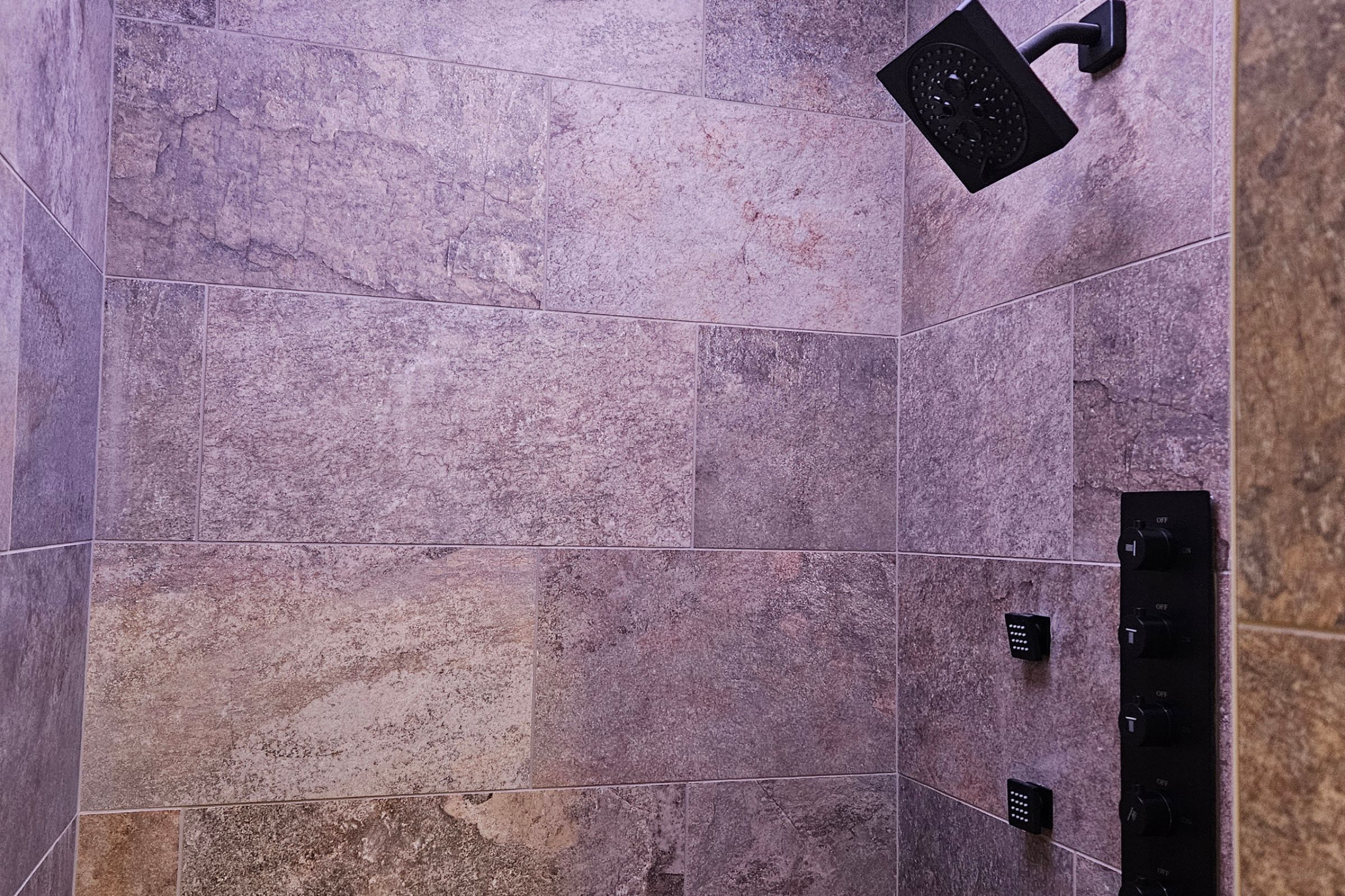 Chromotherapy rainwater shower